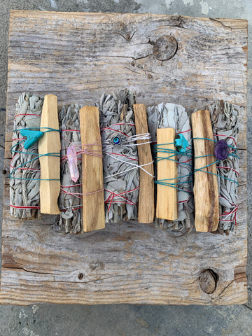 White Sage and Palo Santo cleansing pair